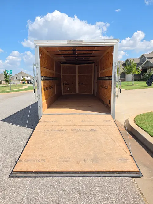 Empty enclosed cargo trailer interior rental Yukon OK
