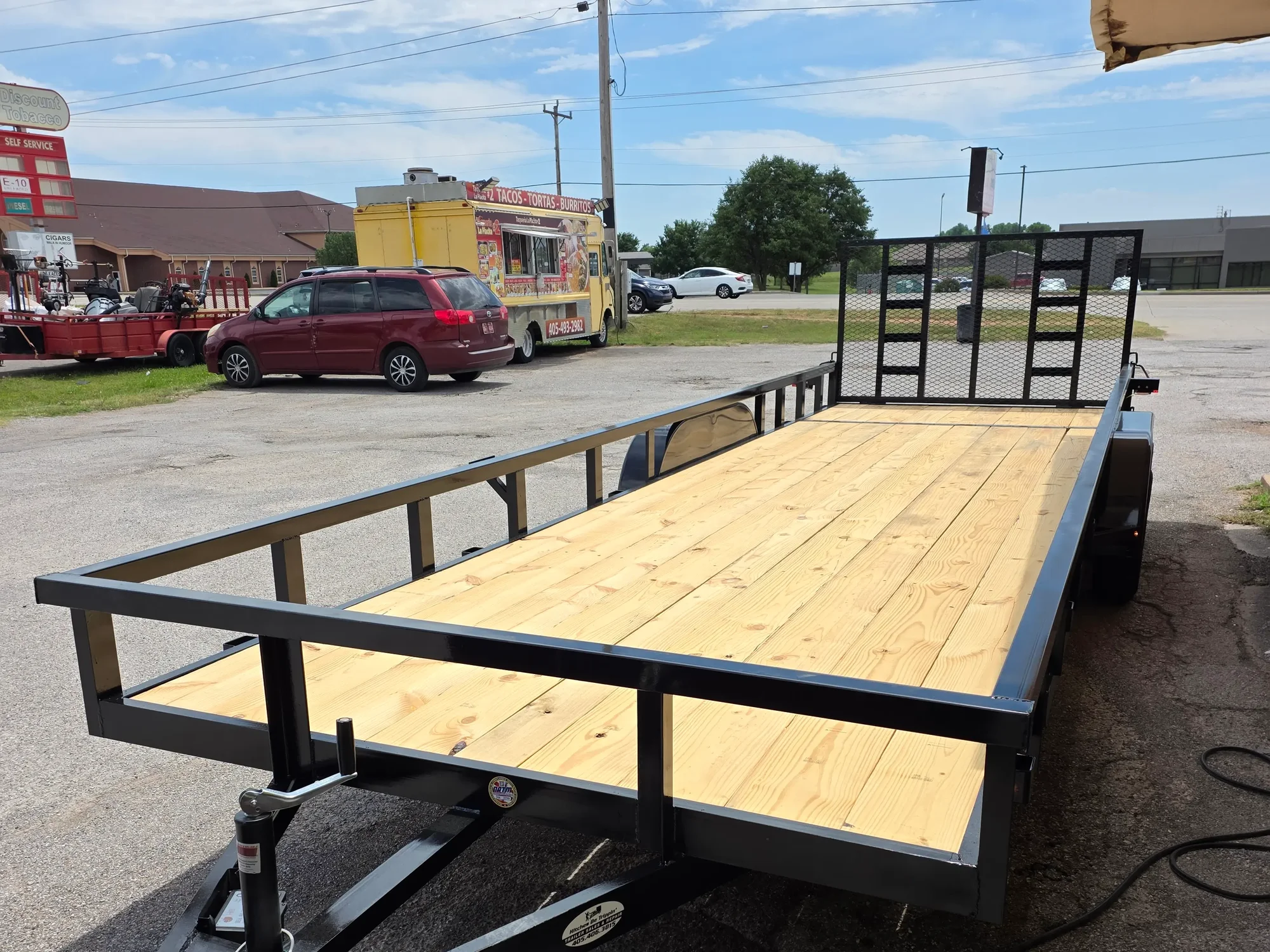 24 foot utility trailer rental Yukon OK side view